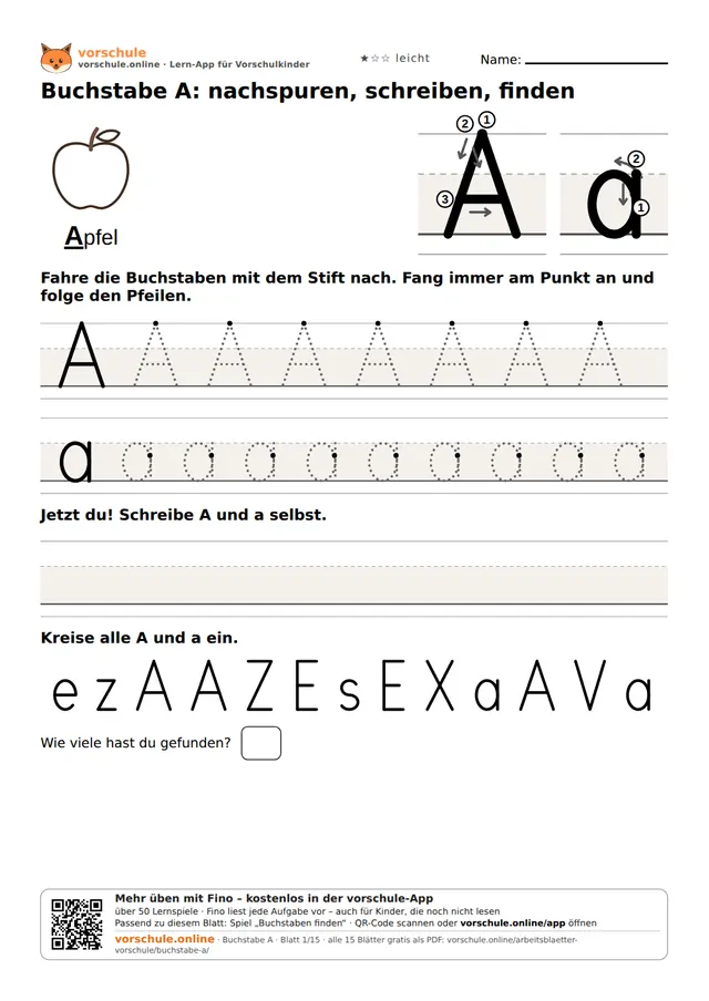 Vorschau: Buchstabe A