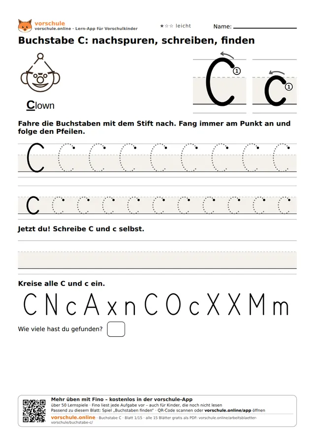 Vorschau: Buchstabe C