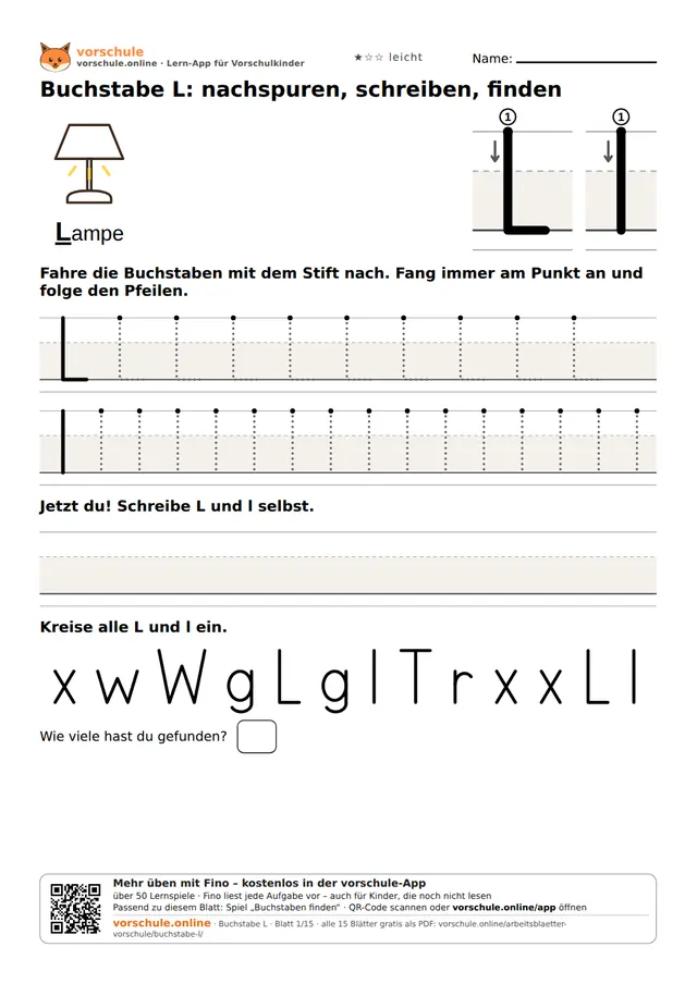 Vorschau: Buchstabe L