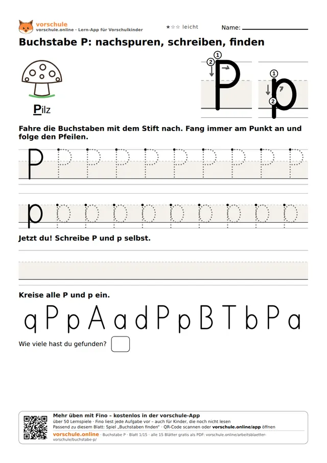 Vorschau: Buchstabe P