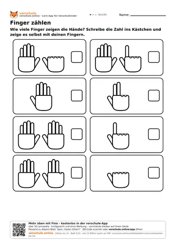 Finger zählen