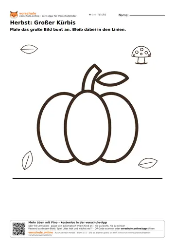 Herbst: Großer Kürbis