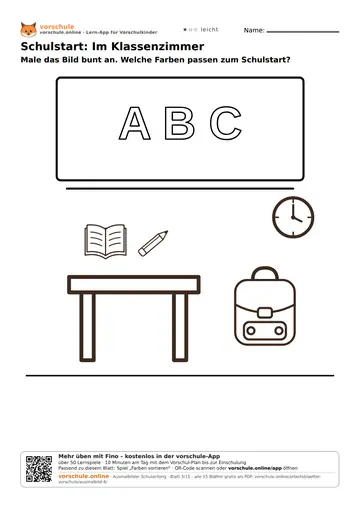 Schulstart: Im Klassenzimmer