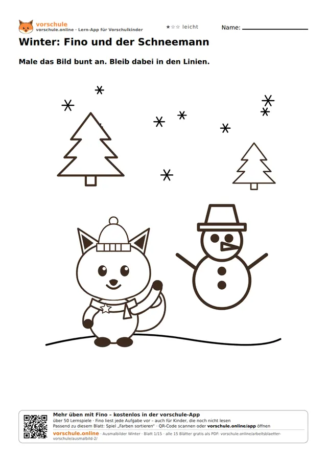 Vorschau: Ausmalbilder Winter