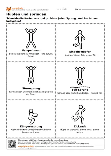 Hüpfen und springen