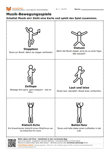 Musik-Bewegungsspiele