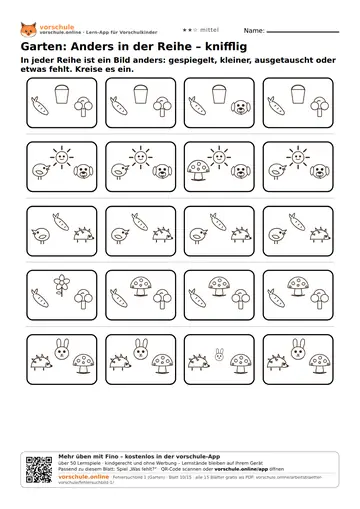 Garten: Anders in der Reihe – knifflig