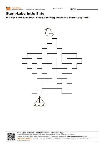 Stern-Labyrinth: Ente