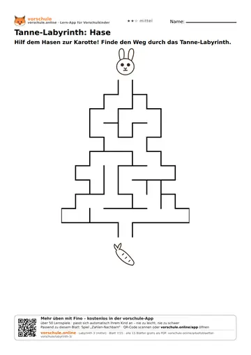 Tanne-Labyrinth: Hase