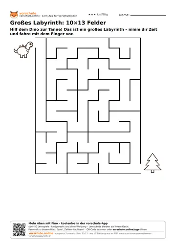 Großes Labyrinth: 10×13 Felder
