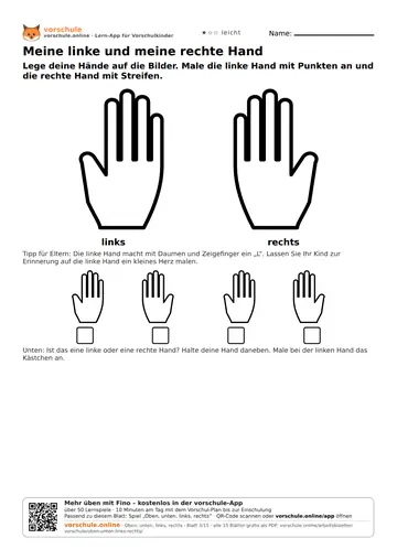 Meine linke und meine rechte Hand