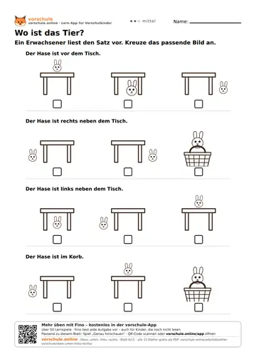 Wo ist das Tier?