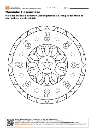 Mandala: Hasenwiese
