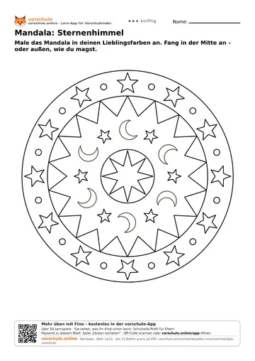 Mandala: Sternenhimmel