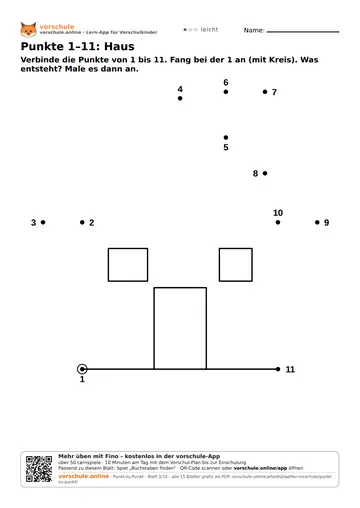 Punkte 1–11: Haus