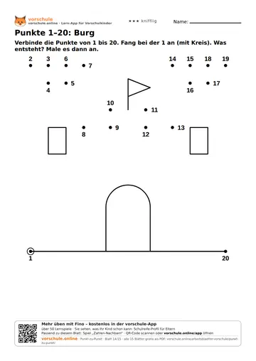 Punkte 1–20: Burg