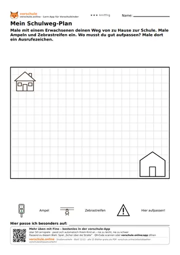 Mein Schulweg-Plan