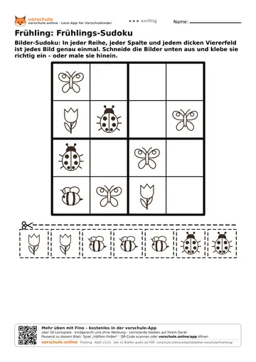 Frühling: Frühlings-Sudoku