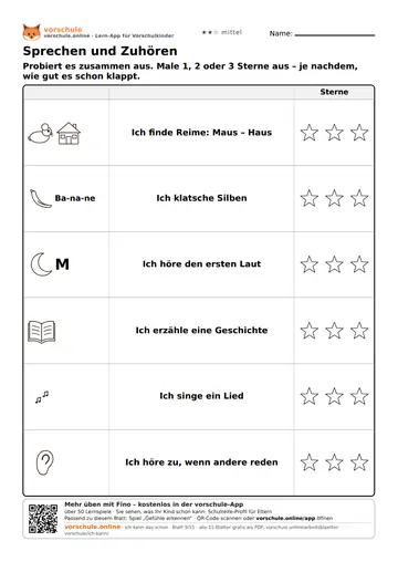 Sprechen und Zuhören