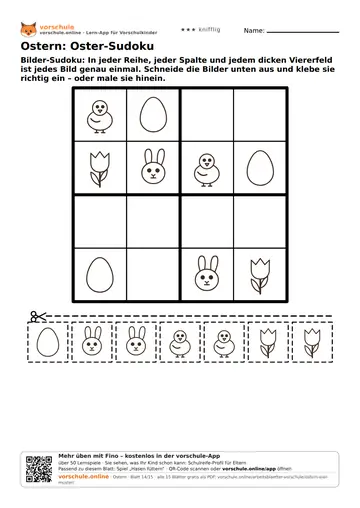 Ostern: Oster-Sudoku